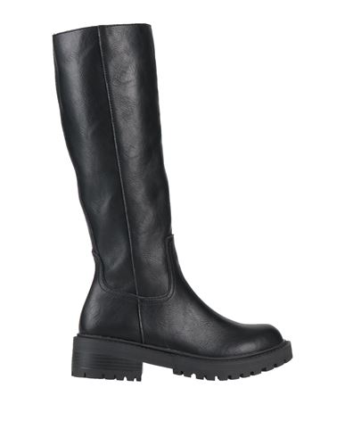 Francesco Milano Woman Boot Black Size 8 Leather In Black