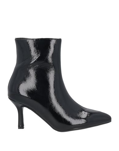 Francesco Milano Woman Ankle Boots Black Size 8 Leather