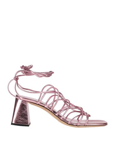By Far Woman Sandals Pink Size 8 Textile Fibers