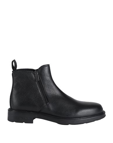 Baldinini Man Ankle Boots Black Size 9 Leather
