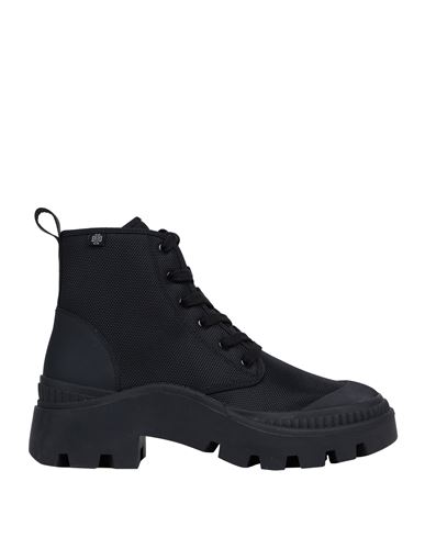 Shop Tory Burch Woman Ankle Boots Black Size 8 Textile Fibers, Synthetic Fibers