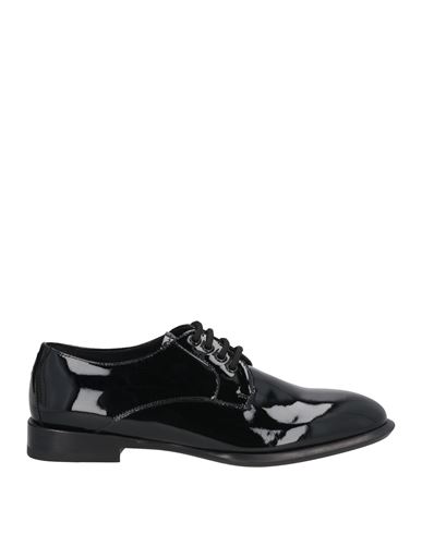 Alexander Mcqueen Man Lace-up Shoes Black Size 9 Leather