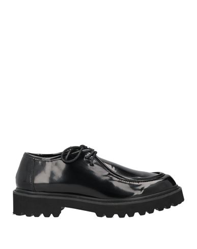 Francesco Milano Woman Lace-up Shoes Black Size 8 Leather