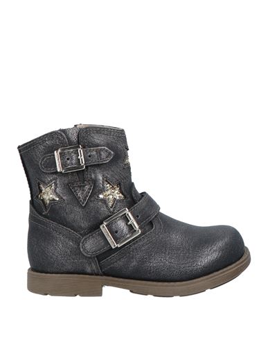 Shop Nero Giardini Junior Newborn Girl Ankle Boots Lead Size 9.5c Textile Fibers In Grey