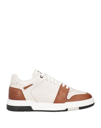 Grey Daniele Alessandrini Man Sneakers Tan Size 11 Leather In Brown