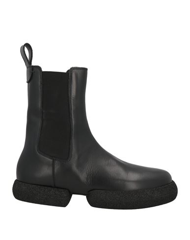 Dries Van Noten Man Ankle Boots Black Size 8 Leather