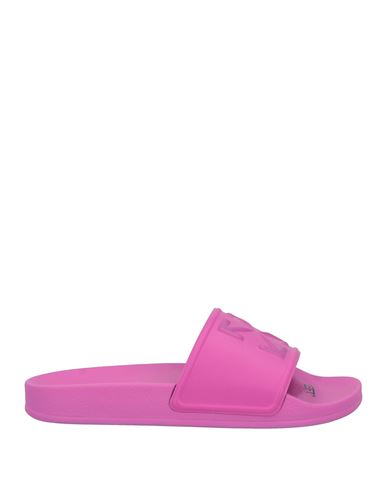 Off-white Woman Sandals Fuchsia Size 11 Rubber In Pink