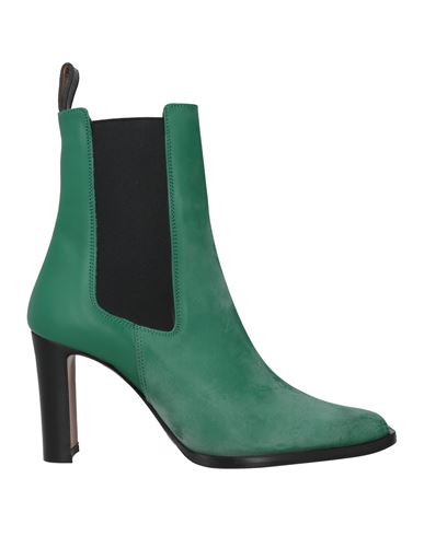 Maison Kitsuné X Atp Atelier Woman Ankle Boots Emerald Green Size 8 Cowhide