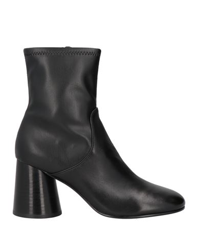 Ash Woman Ankle Boots Black Size 8 Leather In Black