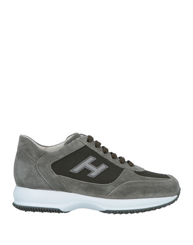 Shop Hogan Man Sneakers Sage Green Size 9 Leather