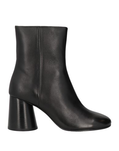 Ash Woman Ankle Boots Black Size 8 Leather In Black