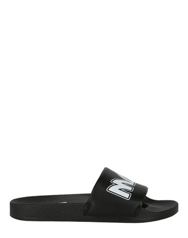 Shop Mcq By Alexander Mcqueen Mcq Alexander Mcqueen Logo Pool Slides Woman Sandals Black Size 8 Rubber