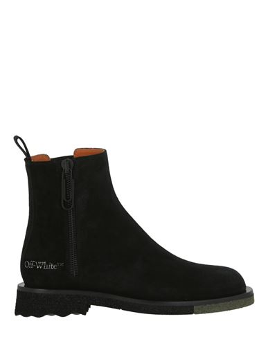 OFF-WHITE OFF-WHITE SPONGE ANKLE BOOT MAN ANKLE BOOTS BLACK SIZE 9 CALFSKIN