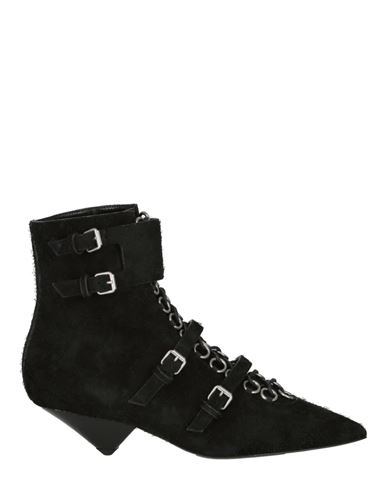 Saint Laurent Blaze Suede Ankle Boots Woman Ankle Boots Black Size 8 Tanned Leather