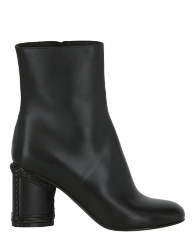 Shop Ferragamo Joy Leather Ankle Bootie Woman Ankle Boots Black Size 11.5 Calfskin