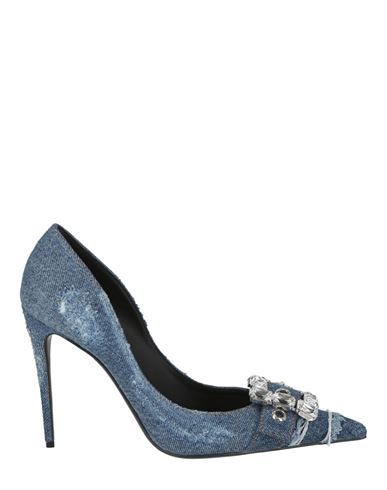 Dolce & Gabbana Women's Distressed High Heel Pumps In Blue