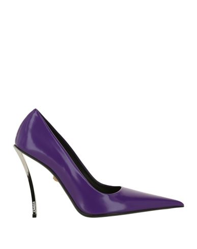 Shop Versace Pin-point Pumps Woman Pumps Purple Size 8 Calfskin