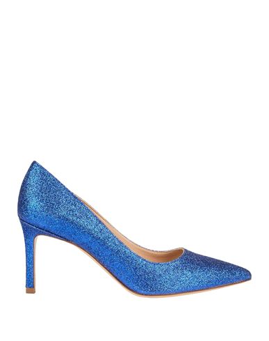 Roberto Festa Woman Pumps Blue Size 7 Textile Fibers In Blue