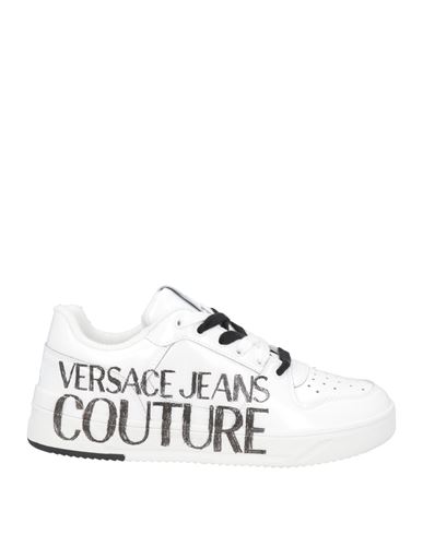 Versace Jeans Couture Man Sneakers White Size 8 Leather