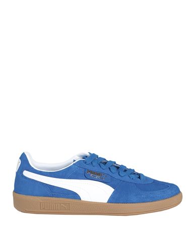 Puma Palermo Man Sneakers Bright Blue Size 9 Cow Leather