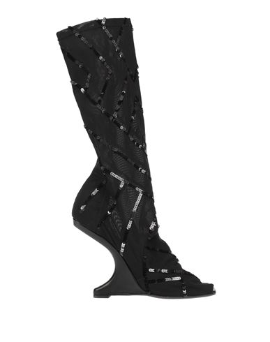 Rick Owens Woman Boot Black Size 7 Textile Fibers