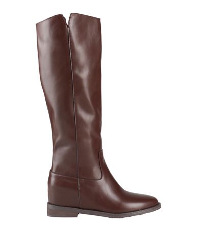 Shop Francesco Milano Woman Boot Brown Size 8 Leather