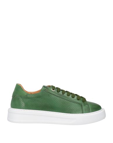 Exton Man Sneakers Green Size 6 Leather