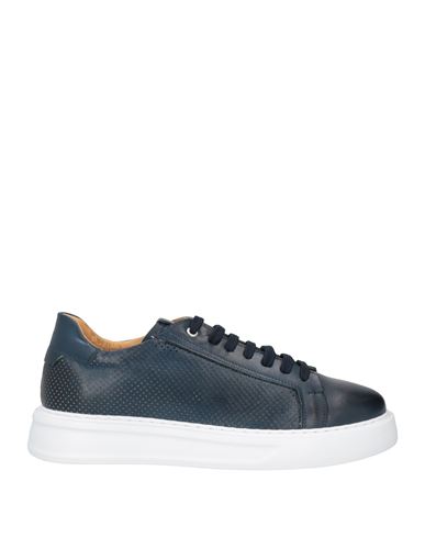 Exton Man Sneakers Navy Blue Size 12 Leather
