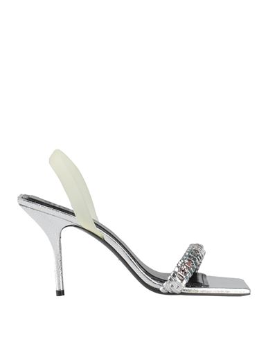 Shop Givenchy Woman Sandals Silver Size 6 Lambskin