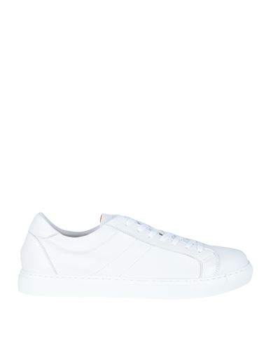 Shop Andrea Ventura Firenze Man Sneakers White Size 11 Leather