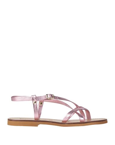 Chatulle Woman Thong Sandal Pink Size 8 Leather