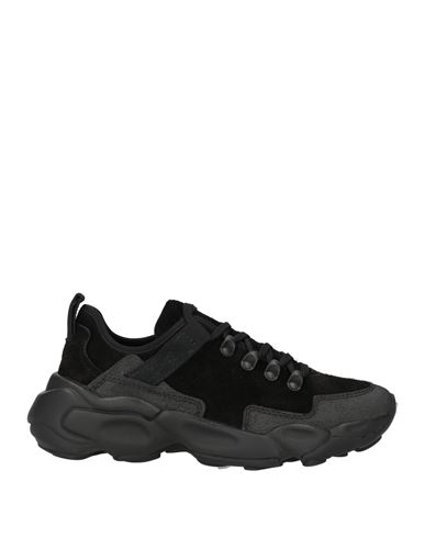 Shop Jil Sander Woman Sneakers Black Size 8 Leather