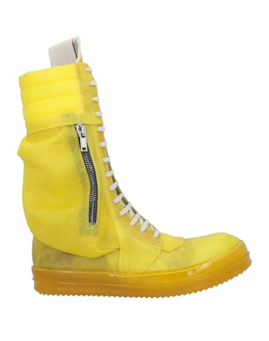 Rick Owens Man Boot Yellow Size 9 Leather