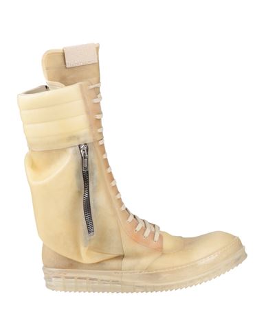Rick Owens Man Boot Light Yellow Size 7 Leather