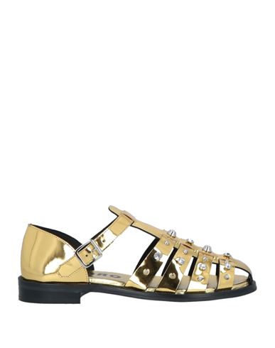 Sandro Woman Sandals Gold Size 8 Leather