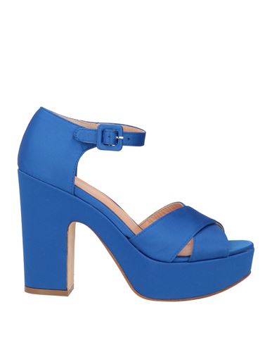 Nenette Woman Sandals Bright Blue Size 8 Textile Fibers