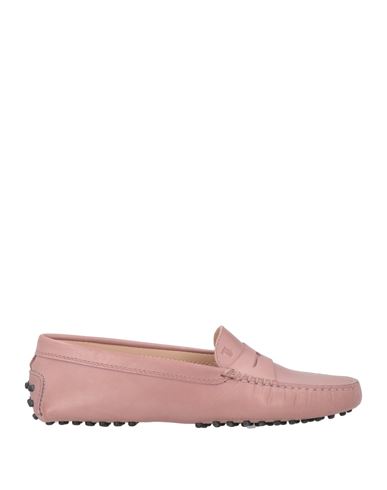 TOD'S TOD'S WOMAN LOAFERS ANTIQUE ROSE SIZE 7.5 LEATHER 