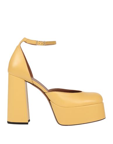 Atp Atelier Woman Pumps Yellow Size 8 Leather