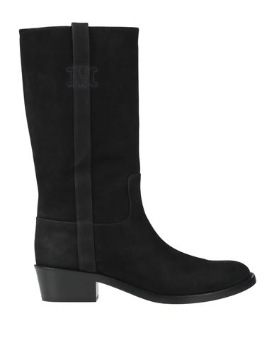 Shop Max Mara Woman Boot Black Size 11 Leather