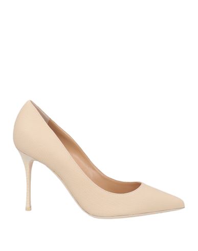 Sergio Rossi Woman Pumps Sand Size 7 Leather In Beige