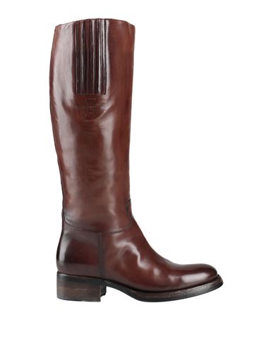 Shop Silvano Sassetti Woman Boot Dark Brown Size 9.5 Leather