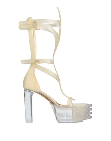 Shop Rick Owens Woman Sandals Ivory Size 11 Leather In White