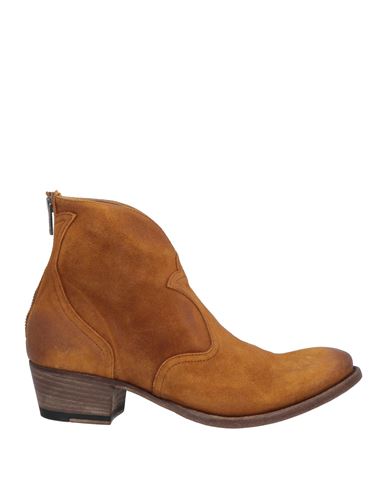 Shop Pantanetti Woman Ankle Boots Camel Size 8 Leather In Beige