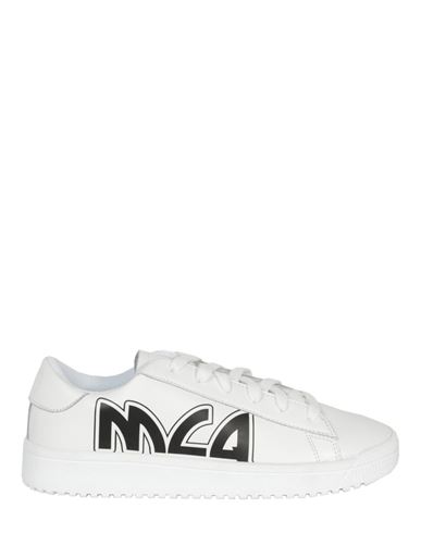 Mcq By Alexander Mcqueen Mcq Alexander Mcqueen Logo Print Low-top Sneakers Woman Sneakers White Size 11 Tanned Leather