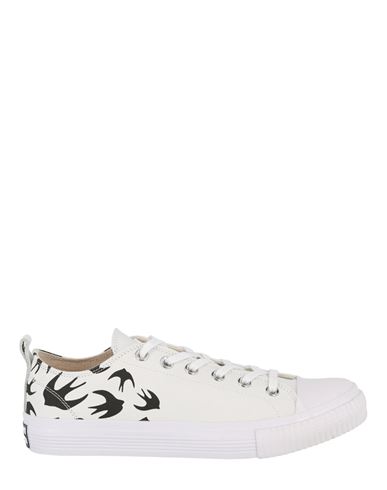 Mcq By Alexander Mcqueen Mcq Alexander Mcqueen Swallows Low-top Sneakers Woman Sneakers White Size 11 Cotton
