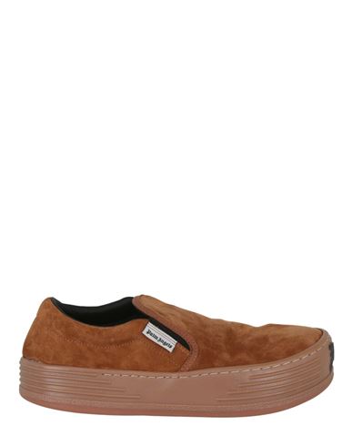 Shop Palm Angels Snow Slip-on Sneakers Man Sneakers Brown Size 9 Calfskin
