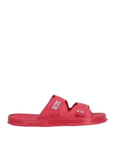Gcds Man Sandals Red Size 12 Rubber In Red