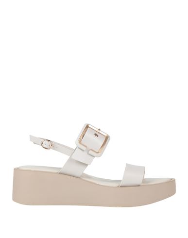 Cinzia Soft Woman Sandals White Size 11 Textile Fibers