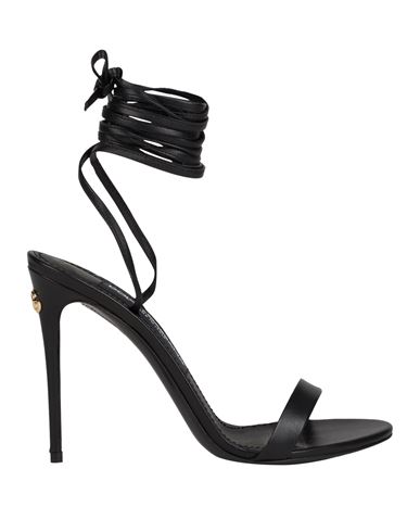 Dolce & Gabbana Woman Sandals Black Size 5 Leather