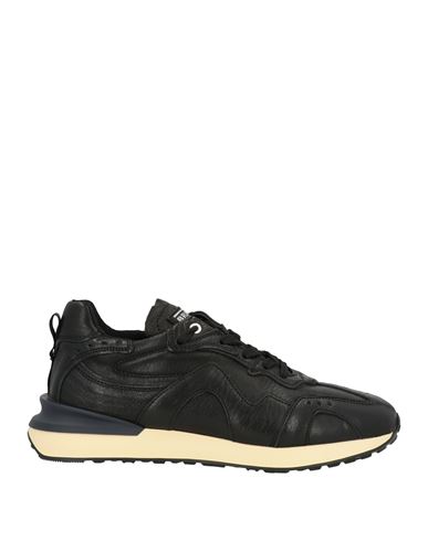 Brimarts Man Sneakers Black Size 8.5 Leather, Textile Fibers